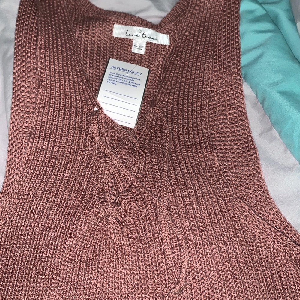 Solid Knit lace up